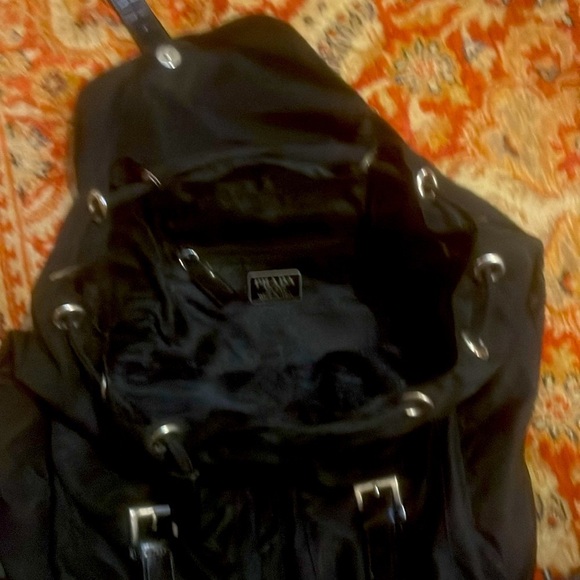 Prada tessuto drawstring backpack in black. - Picture 5 of 6